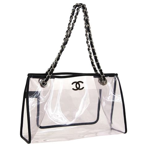 chanel clear bag|chanel shopping bag price.